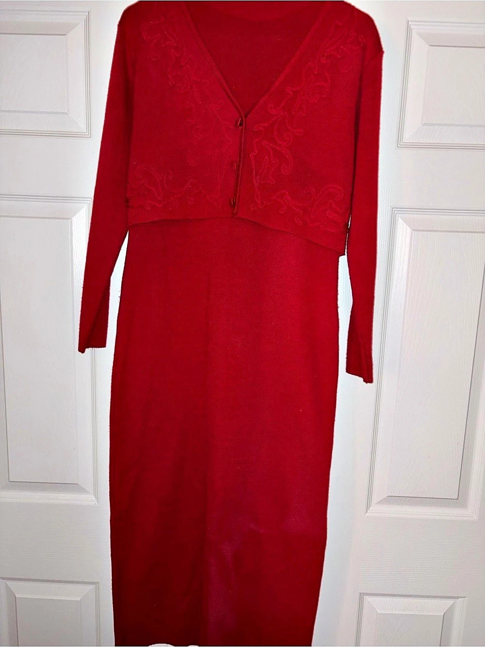 Carole Little Floral Maxi Dress in Red Size P/M Like New